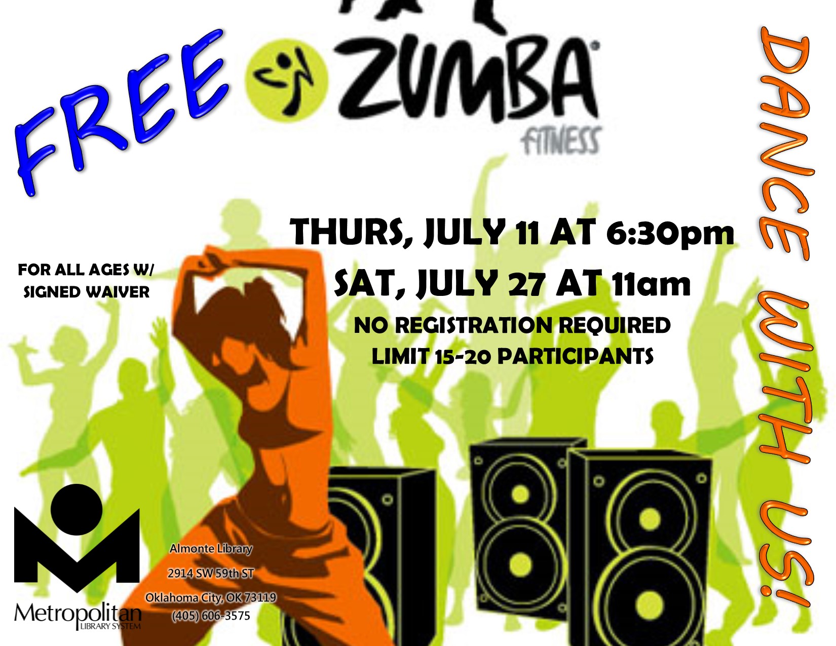 Zumba Come Dance with Us! Metropolitan Library System